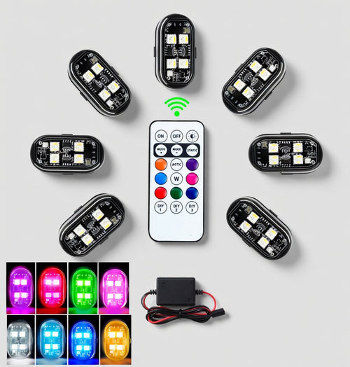 Iluminación Ambiente LED NivelUX para Interior de Coche